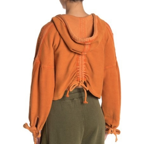 Last One! FP Movement Half Court Sweatshirt Orange - Picture 6 of 7